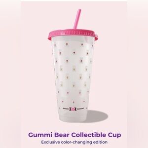 (10) Color Changing Sydney Sweeney x Baskin-Robbins 20 oz Gummi Bear Cup-NWT🩷🥤🐻💜
